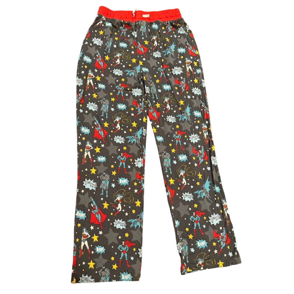 Little Sleepies justice league bamboo pajama pant adult medium